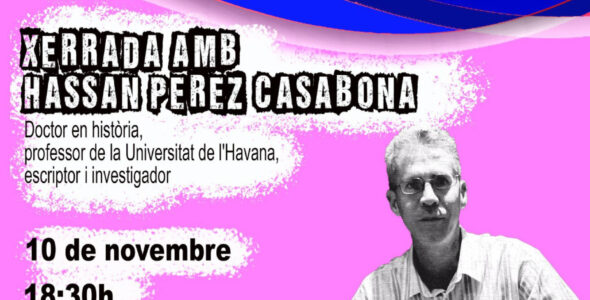 El profesor cubano Hassan Pérez cierra en Badalona su ciclo de conferencias en el estado espanyol